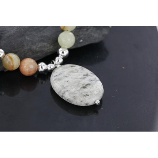 Certified Authentic Navajo .925 Sterling Silver Natural Turquoise Quartz Native American Necklace 15265-181 Certified Authentic Navajo .925 Sterling Silver Natural Turquoise Quartz Native American Necklace 15265-181