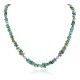 Certified Authentic Navajo .925 Sterling Silver Natural Turquoise Quartz Native American Necklace 15851-139