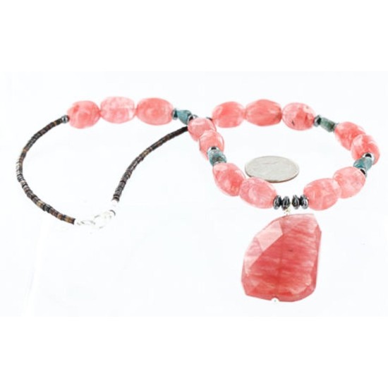 Certified Authentic Navajo .925 Sterling Silver Natural Turquoise Quartz Native American Necklace 371002554487