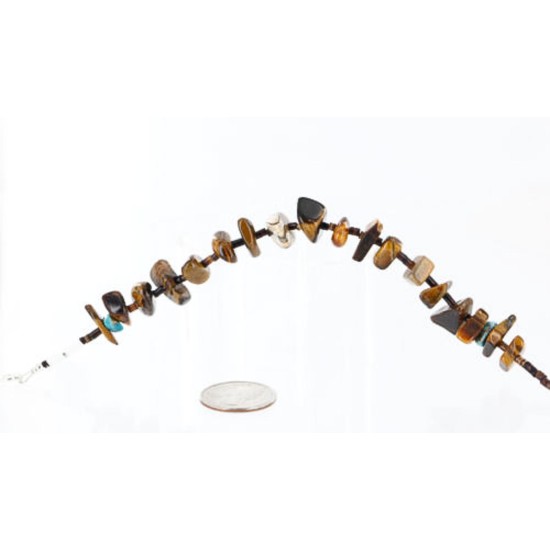 Certified Authentic Navajo .925 Sterling Silver Natural Turquoise Tigers Eye Native American Bracelet 370994554931 Certified Authentic Navajo .925 Sterling Silver Natural Turquoise Tigers Eye Native American Bracelet 370994554931