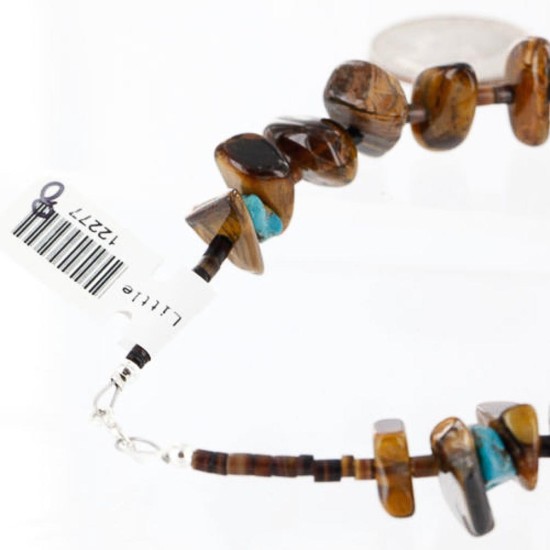 Certified Authentic Navajo .925 Sterling Silver Natural Turquoise Tigers Eye Native American Bracelet 370994554931 Certified Authentic Navajo .925 Sterling Silver Natural Turquoise Tigers Eye Native American Bracelet 370994554931