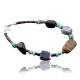 Certified Authentic Navajo .925 Sterling Silver Natural Turquoise Tigers Eye Native American Bracelet 390733455014