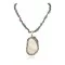 Certified Authentic Navajo .925 Sterling Silver Natural White Buffalo Turquoise Coral Native American Necklace  24458-16065-4