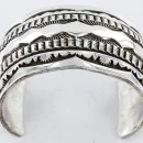 Certified Authentic Navajo .925 Sterling Silver Signed and Darin Bill Native American Bracelet 390822867570