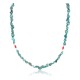 Certified Authentic Navajo .925 Sterling Silver Spider Web Turquoise Coral Native American Necklace 371009851988