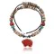 Certified Authentic Navajo .925 Sterling Silver Spiny Oyster, Red Jasper and Turquoise Native American Necklace 15624-1