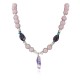Certified Authentic Navajo .925 Sterling Silver Turquoise Amythyst Pink Agate Native American Necklace 16000 Certified Authentic Navajo .925 Sterling Silver Turquoise Amythyst Pink Agate Native American Necklace 16000