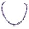 Certified Authentic Navajo .925 Sterling Silver Turquoise & Amethyst Chain Native American Necklace 15917-19
