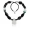 Certified Authentic Navajo .925 Sterling Silver Turquoise and Black Onyx Native American Necklace 25207