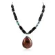 Certified Authentic Navajo .925 Sterling Silver Turquoise and Black Onyx Native American Necklace 390887407679 Certified Authentic Navajo .925 Sterling Silver Turquoise and Black Onyx Native American Necklace 390887407679