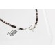 Navajo .925 Sterling Silver Turquoise and Black Onyx Necklace 25215-101