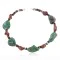 Certified Authentic Navajo .925 Sterling Silver Turquoise and Jasper Native American Bracelet 390816759454