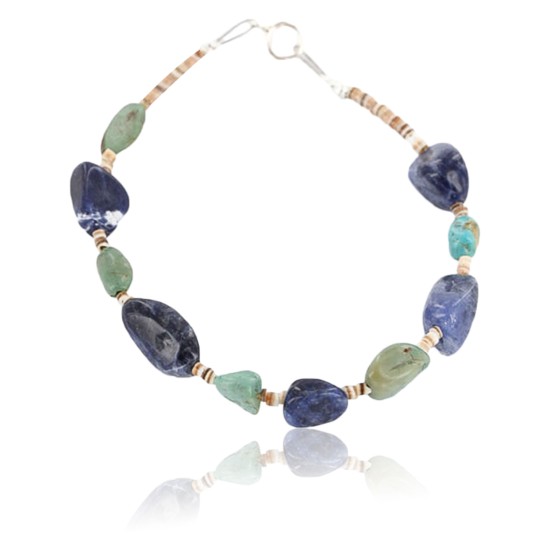 Certified Authentic Navajo .925 Sterling Silver Turquoise and LAPIS Native American Bracelet 390804327699 Certified Authentic Navajo .925 Sterling Silver Turquoise and LAPIS Native American Bracelet 390804327699