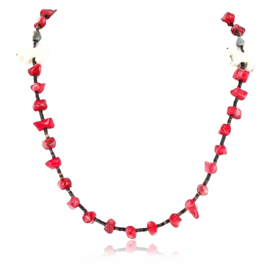 Certified Authentic Navajo .925 Sterling Silver Turquoise Bone Coral Native American Necklace 371047433915 Certified Authentic Navajo .925 Sterling Silver Turquoise Bone Coral Native American Necklace 371047433915