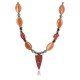 Certified Authentic Navajo .925 Sterling Silver Turquoise Carnelian Native American Necklace 390815459400