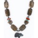 Certified Authentic Navajo .925 Sterling Silver Turquoise Jasper 65 Native American Necklace 390797915507