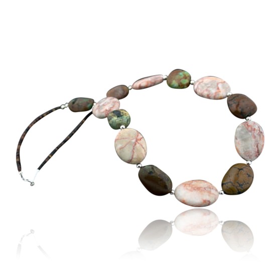 Certified Authentic Navajo .925 Sterling Silver Turquoise Jasper Native American Necklace 370879738864 Certified Authentic Navajo .925 Sterling Silver Turquoise Jasper Native American Necklace 370879738864