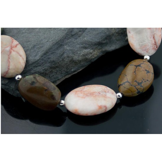 Certified Authentic Navajo .925 Sterling Silver Turquoise Jasper Native American Necklace 370879738864 Certified Authentic Navajo .925 Sterling Silver Turquoise Jasper Native American Necklace 370879738864