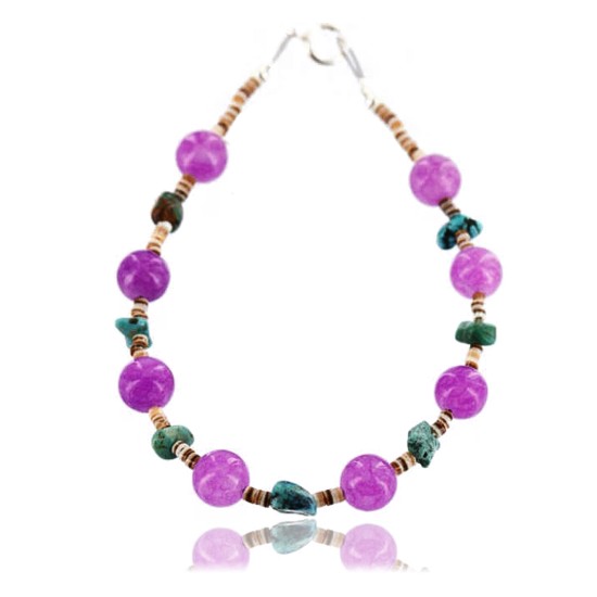 Certified Authentic Navajo .925 Sterling Silver Turquoise PURPLE AGATE Native American Bracelet 371017189228 Certified Authentic Navajo .925 Sterling Silver Turquoise PURPLE AGATE Native American Bracelet 371017189228