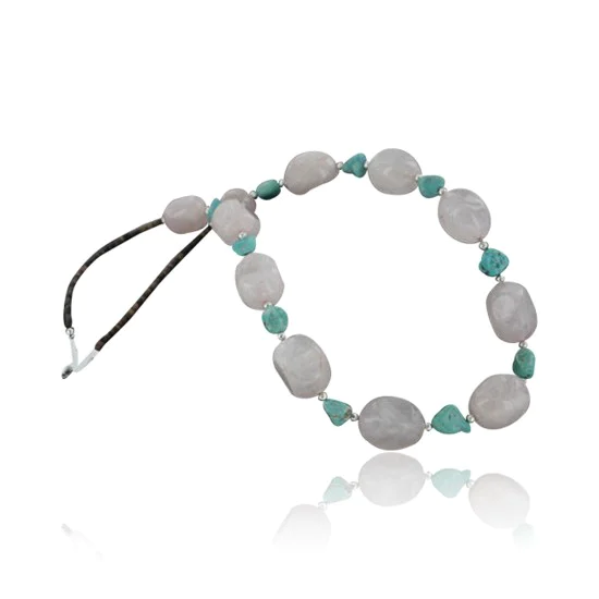 Certified Authentic Navajo .925 Sterling Silver Turquoise Quartz Native American Necklace 390660260272 Certified Authentic Navajo .925 Sterling Silver Turquoise Quartz Native American Necklace 390660260272