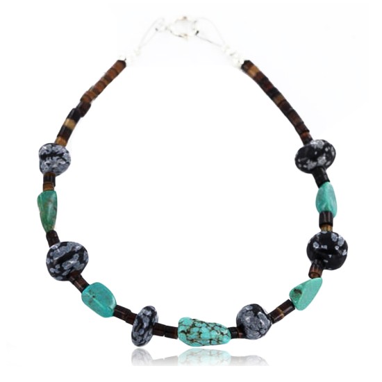 Certified Authentic Navajo .925 Sterling Silver Turquoise SNOWFLAKE Native American Bracelet 371017019493 Certified Authentic Navajo .925 Sterling Silver Turquoise SNOWFLAKE Native American Bracelet 371017019493