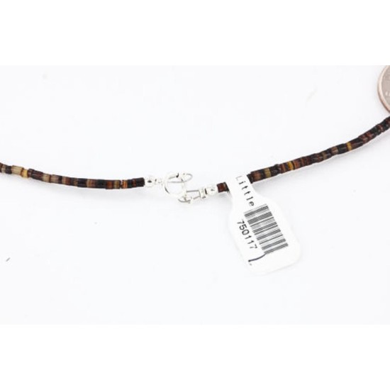 Certified Authentic Navajo .925 Sterling Silver Turquoise Spiny Oyster Jasper Native American Large Necklace 750117-1 Certified Authentic Navajo .925 Sterling Silver Turquoise Spiny Oyster Jasper Native American Large Necklace 750117-1