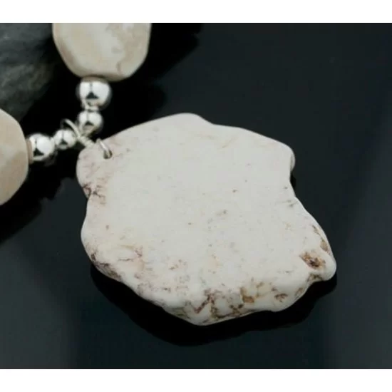 Certified Authentic Navajo .925 Sterling Silver White and Turquoise Native American Necklace 390617925288 Certified Authentic Navajo .925 Sterling Silver White and Turquoise Native American Necklace 390617925288