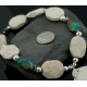 Certified Authentic Navajo .925 Sterling Silver White and Turquoise Native American Necklace 390617925288 Certified Authentic Navajo .925 Sterling Silver White and Turquoise Native American Necklace 390617925288