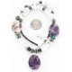 Certified Authentic Navajo .925 Sterling Silver White Howlite Amethyst Native American Necklace 371044635481 Certified Authentic Navajo .925 Sterling Silver White Howlite Amethyst Native American Necklace 371044635481