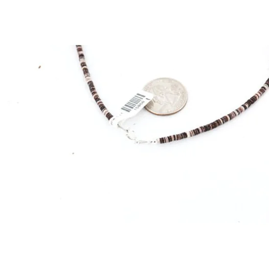 Certified Authentic Navajo .925 Sterling Silver White Howlite and Lapis Native American Necklace 371062170535