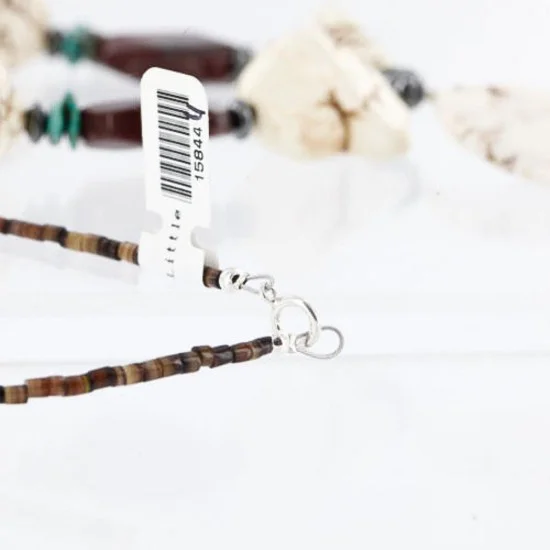 Certified Authentic Navajo .925 Sterling Silver White Howlite Jasper 8444 Native American Necklace 371002585903 Certified Authentic Navajo .925 Sterling Silver White Howlite Jasper 8444 Native American Necklace 371002585903