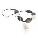 Certified Authentic Navajo .925 Sterling Silver White Howlite Jasper Native American Necklace 15762-5
