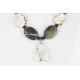 Certified Authentic Navajo .925 Sterling Silver White Howlite Jasper Native American Necklace 15762-5