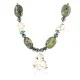 Certified Authentic Navajo .925 Sterling Silver White Howlite Jasper Native American Necklace 15888-9