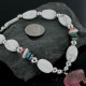Certified Authentic Navajo .925 Sterling Silver White Howlite Jasper Native American Necklace 390728593004