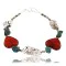 Certified Authentic Navajo .925 Sterling Silver White Howlite Native American Bracelet 371004080103