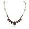 Certified Authentic Navajo .925 Sterling Silver White Howlite Red Jasper Native American Necklace 15456-37