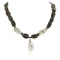 Certified Authentic Navajo .925 Sterling Silver White Howlite Smoky Quartz Native American Necklace 750114-30 Certified Authentic Navajo .925 Sterling Silver White Howlite Smoky Quartz Native American Necklace 750114-30