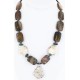 Certified Authentic Navajo .925 Sterling Silver WHITE Turquoise Turquoise Jasper Native American Necklace 15860-2 Certified Authentic Navajo .925 Sterling Silver WHITE Turquoise Turquoise Jasper Native American Necklace 15860-2