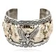 Certified Authentic Navajo Carved EAGLE .925 Sterling Silver and 12kt Gold Filled Native American Bracelet 390822304755 Certified Authentic Navajo Carved EAGLE .925 Sterling Silver and 12kt Gold Filled Native American Bracelet 390822304755