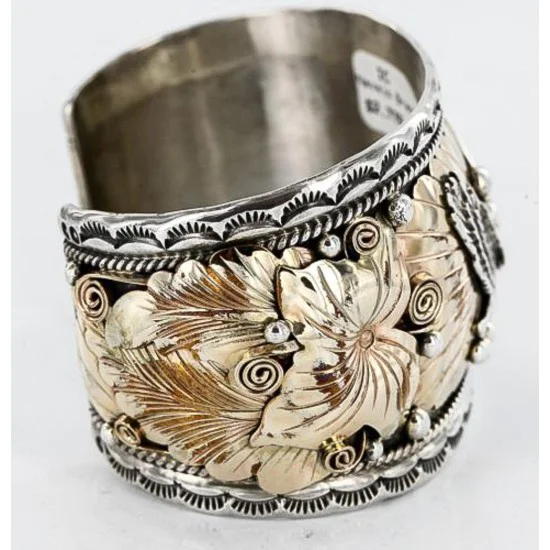 Certified Authentic Navajo Carved EAGLE .925 Sterling Silver and 12kt Gold Filled Native American Bracelet 390822304755 Certified Authentic Navajo Carved EAGLE .925 Sterling Silver and 12kt Gold Filled Native American Bracelet 390822304755