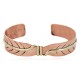 Certified Authentic Navajo Handmade Brass Native American Pure Copper Bracelet 24499-2