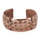 Certified Authentic Navajo Handmade Horny Toad Native American Pure Copper Bracelet 13125-3