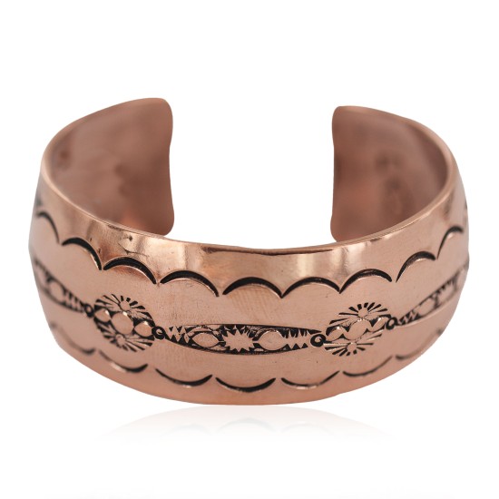 Certified Authentic Navajo Handmade Native American Pure Copper Bracelet 13125-1