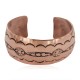 Certified Authentic Navajo Handmade Native American Pure Copper Bracelet 13125-1