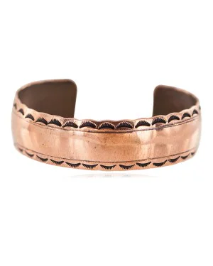 Certified Authentic Navajo Handmade Native American Pure Copper Bracelet 92007-1 Certified Authentic Navajo Handmade Native American Pure Copper Bracelet 92007-1