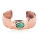 Certified Authentic Navajo Handmade Natural Turquoise Native American Pure Copper Bracelet 13123-3