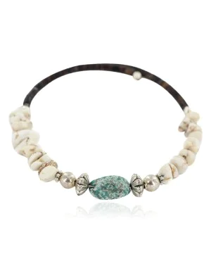 Certified Authentic Navajo Heishi White Howlite Native American Adjustable Wrap Bracelet 13161 Certified Authentic Navajo Heishi White Howlite Native American Adjustable Wrap Bracelet 13161