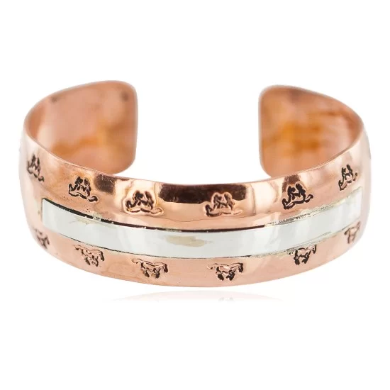 Certified Authentic Navajo Horse .925 Sterling Silver Handmade Native American Pure Copper Bracelet 92005-12 Certified Authentic Navajo Horse .925 Sterling Silver Handmade Native American Pure Copper Bracelet 92005-12