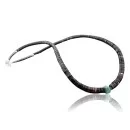 Certified Authentic Navajo Native .925 Sterling Silver Graduated Heishi Turquoise Native American Necklace 390578017473